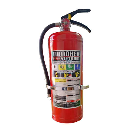 Bình Chữa Cháy Bột ABC 4kg Chính Hãng Tomoken Do Việt Nam Sản Xuất