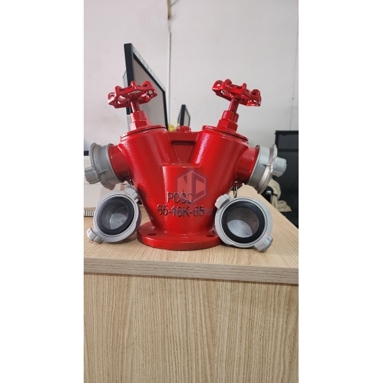 Van góc chữa cháy 2 đầu