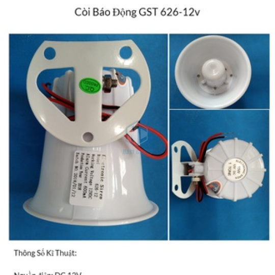 Còi Hú Báo Động GST 626-12v,24v
